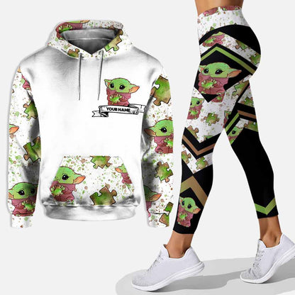 Be You The World Will Adjust - Personalized Autism Awareness Hoodie And Leggings