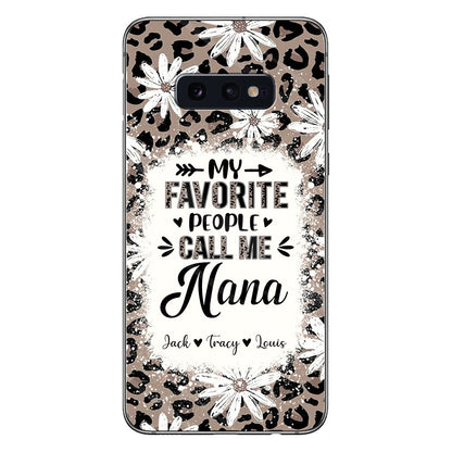 Daisy Leopard Grandma - Personalized Mother's Day Grandma Phone Case