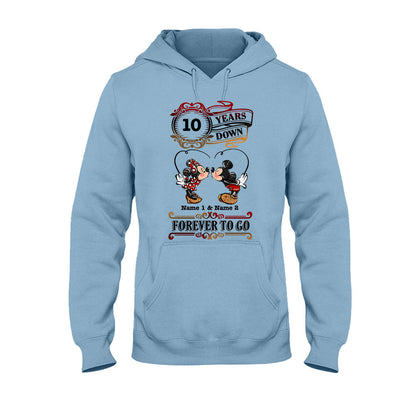 Forever To Go - Personalized Couple Mouse T-shirt and Hoodie