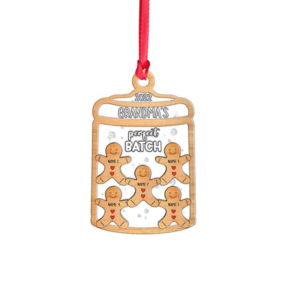 Grandma’s Perfect Batch - Personalized Christmas Grandma Layers Mix Ornament