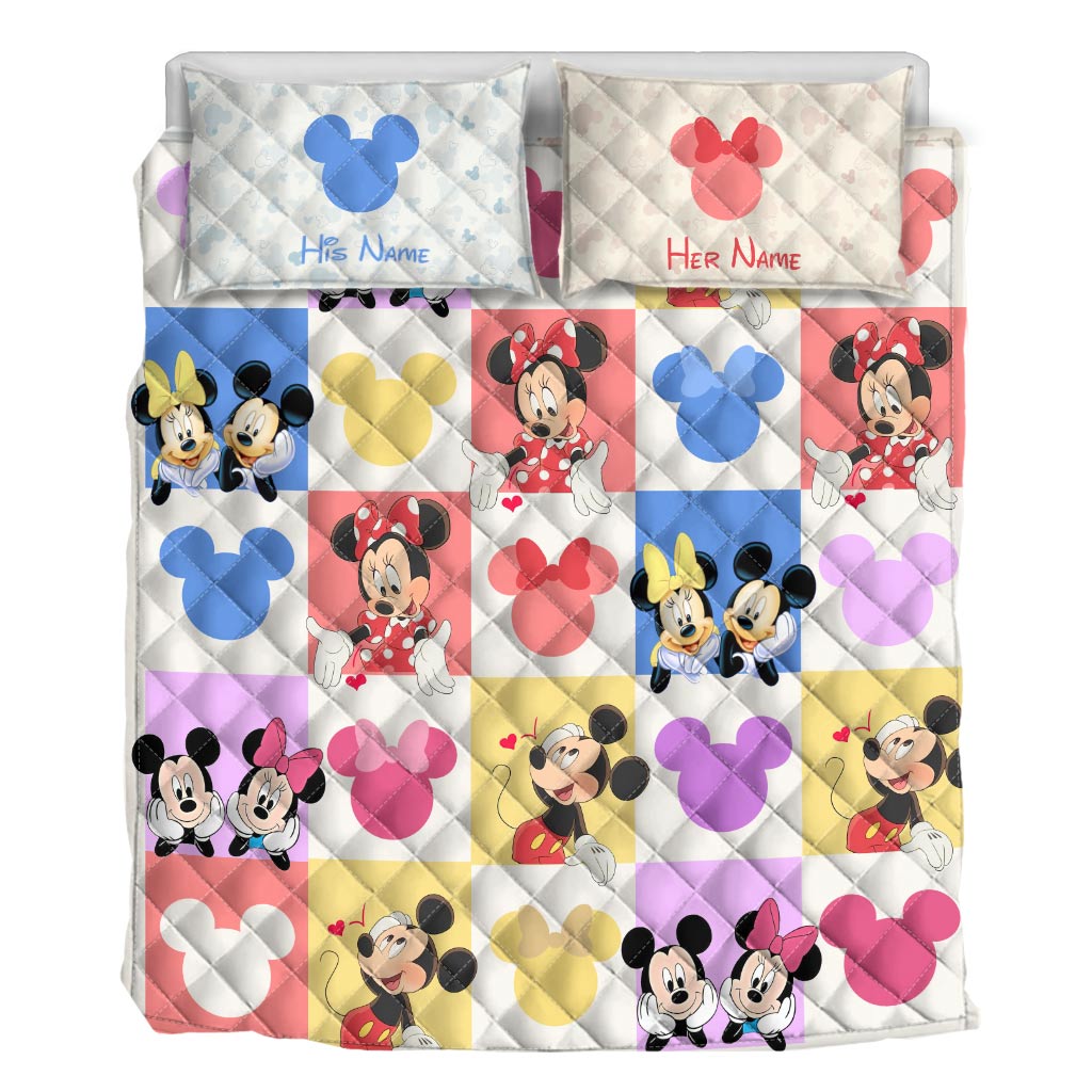 You & Me We Got This - Personalized Mouse Quilt Set