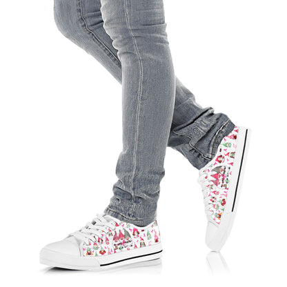 All I Want For Christmas Is A Cure Breast Cancer Awareness Low Top Shoes 0622