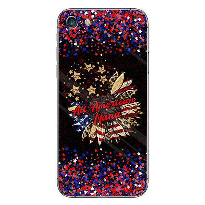 Nana's Flower - Personalized Independence Day Grandma Phone Case