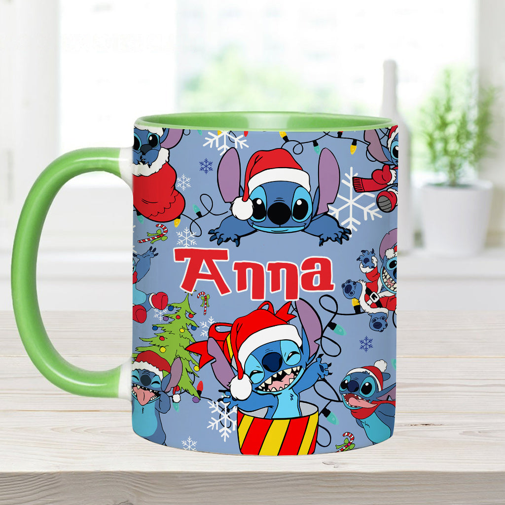 Merry Stitchmas - Personalized Ohana Accent Mug