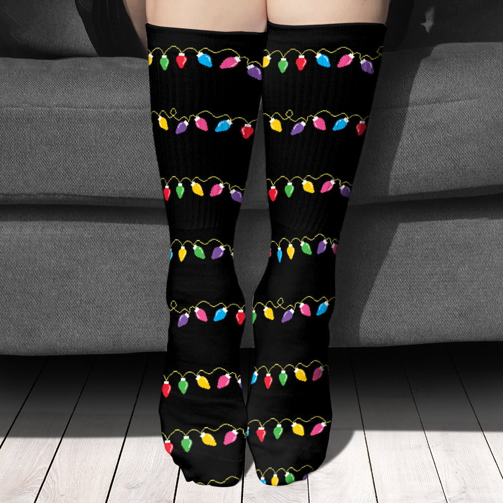 Christmas Movies Watching Socks - Personalized Christmas Socks