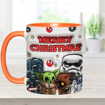 May The Christmas Be With You - Personalized The Force Accent Mug