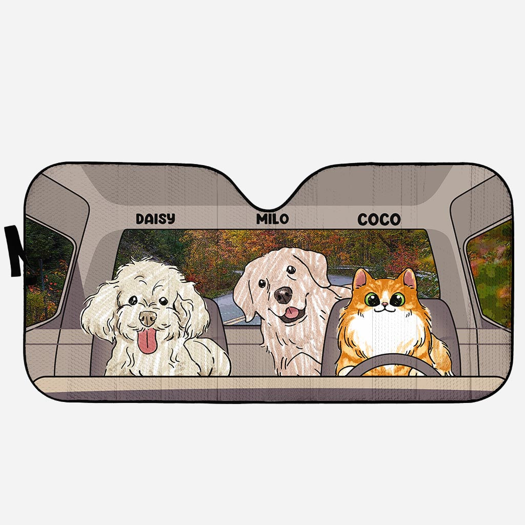 Lovely Paws - Personalized Dog Car Sunshade