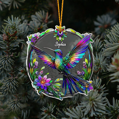 Beatiful Hummingbird - Personalized Hummingbird Ornament