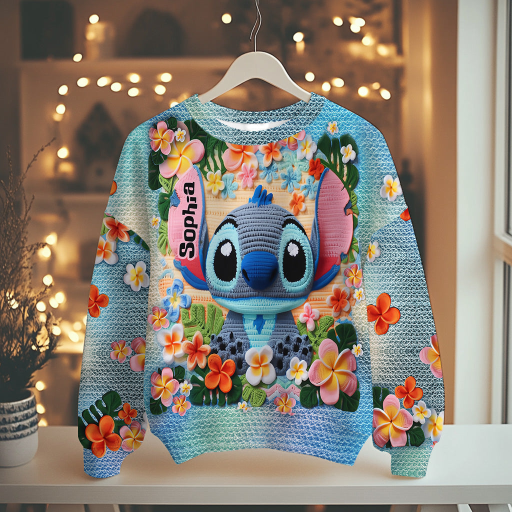 Ohana Means Family - Personalized Ohana Ugly Sweater