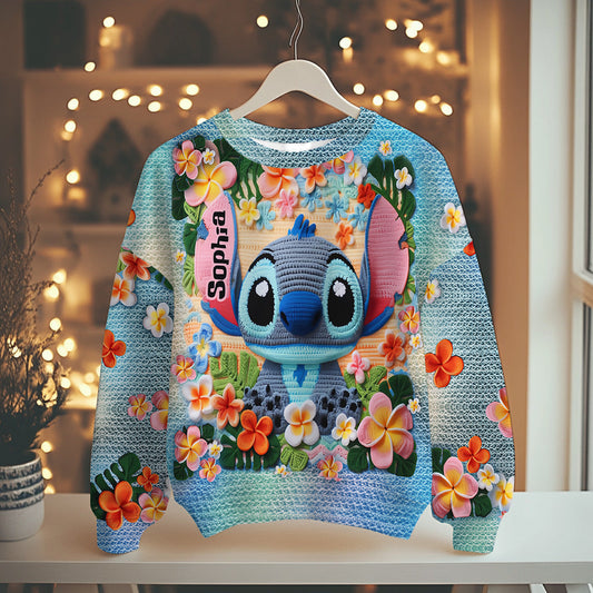 Ohana Means Family - Personalized Ohana Ugly Sweater