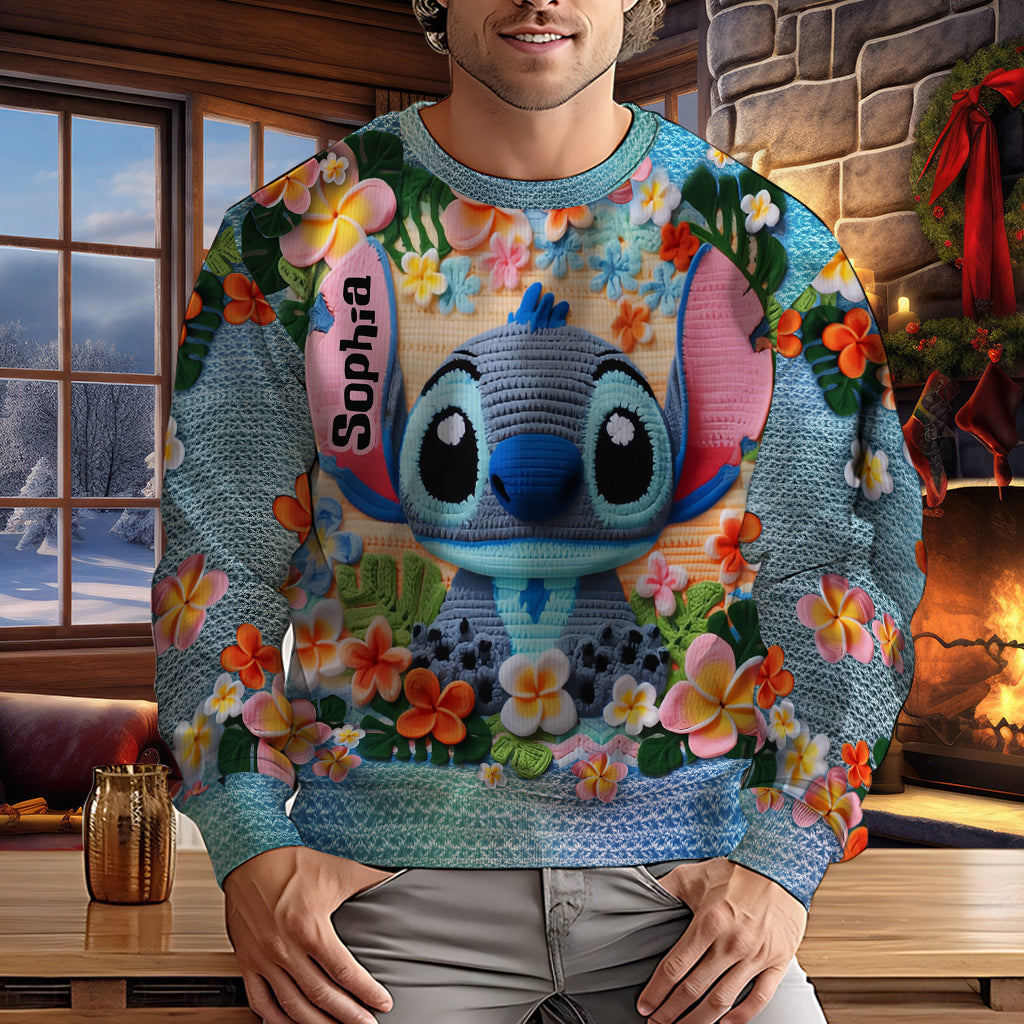 Ohana Means Family - Personalized Ohana Ugly Sweater