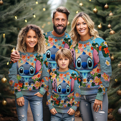 Ohana Means Family - Personalized Ohana Ugly Sweater
