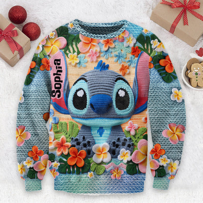 Ohana Means Family - Personalized Ohana Ugly Sweater