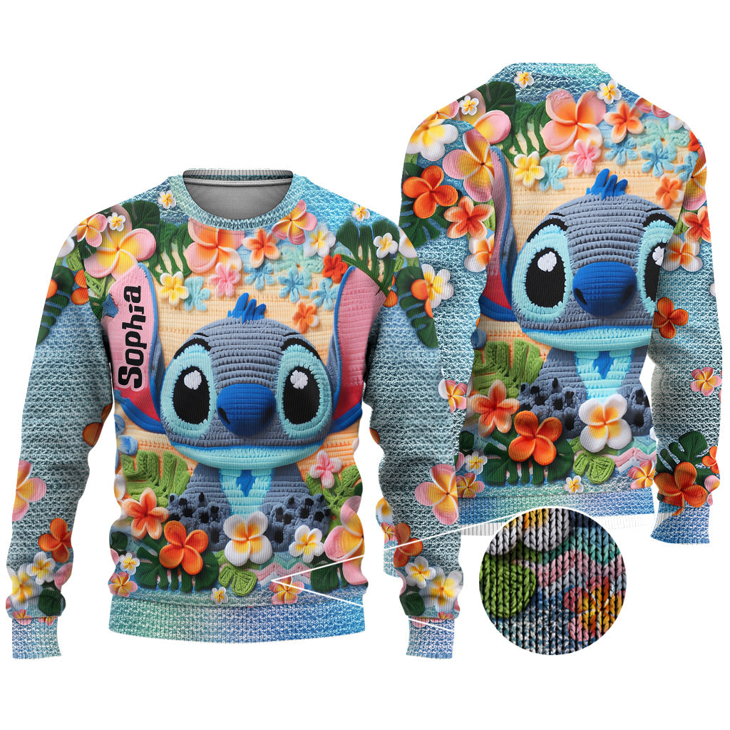 Ohana Means Family - Personalized Ohana Ugly Sweater