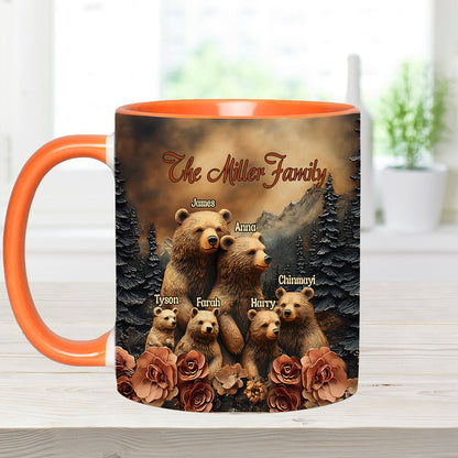 Bear Family - Personalized Family Accent Mug