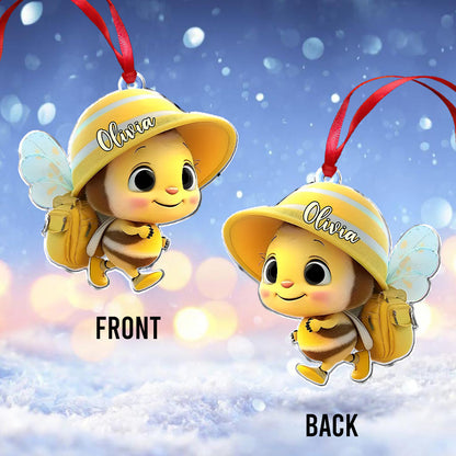 Cute Baby Bee - Personalized Kid Ornament