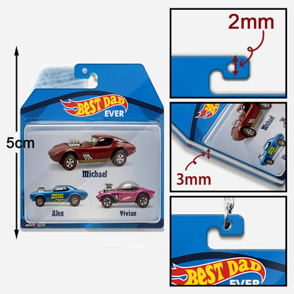 Hot Dads Collect Cars - Personalized Father Keychain