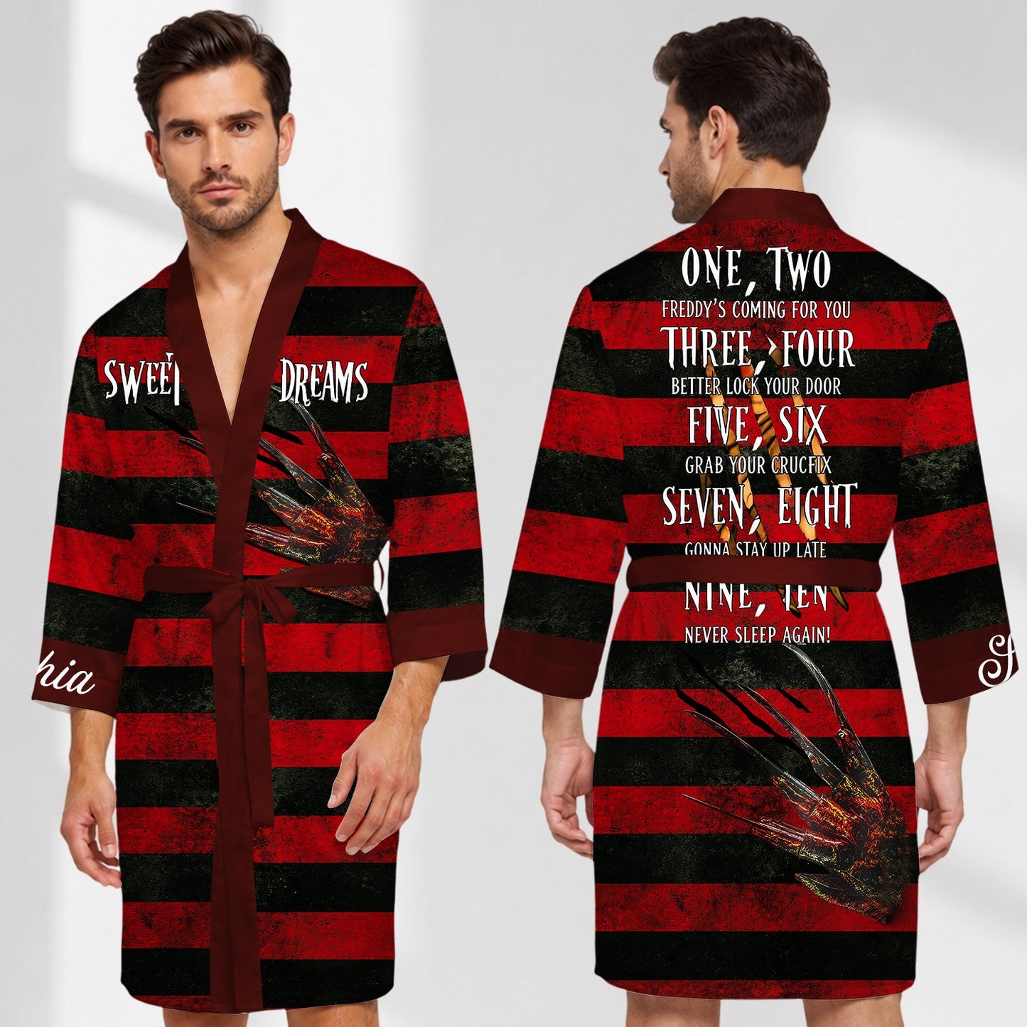 Sweet Dreams - Personalized Sweet Dreams Satin Robe