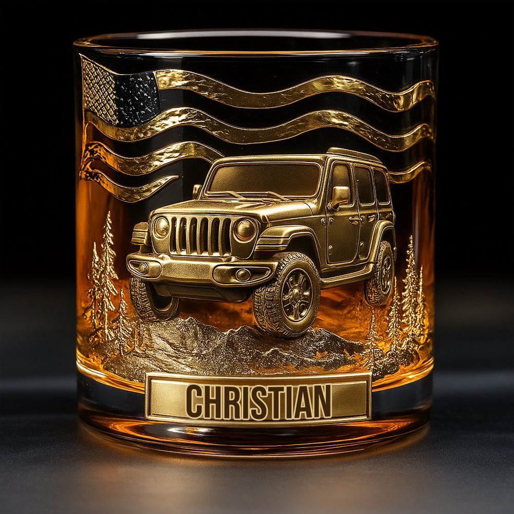 Cool Car - Personalized Car Whiskey Glass