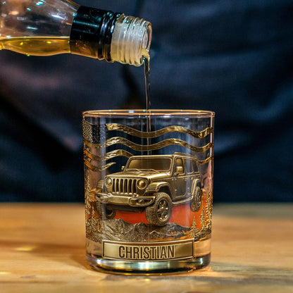 Cool Car - Personalized Car Whiskey Glass