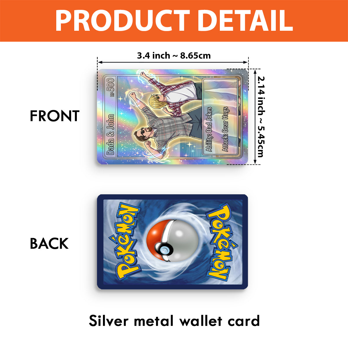 Funny Custom Card For Him/ Dad... - Personalized Monster Trainer Wallet Insert Card
