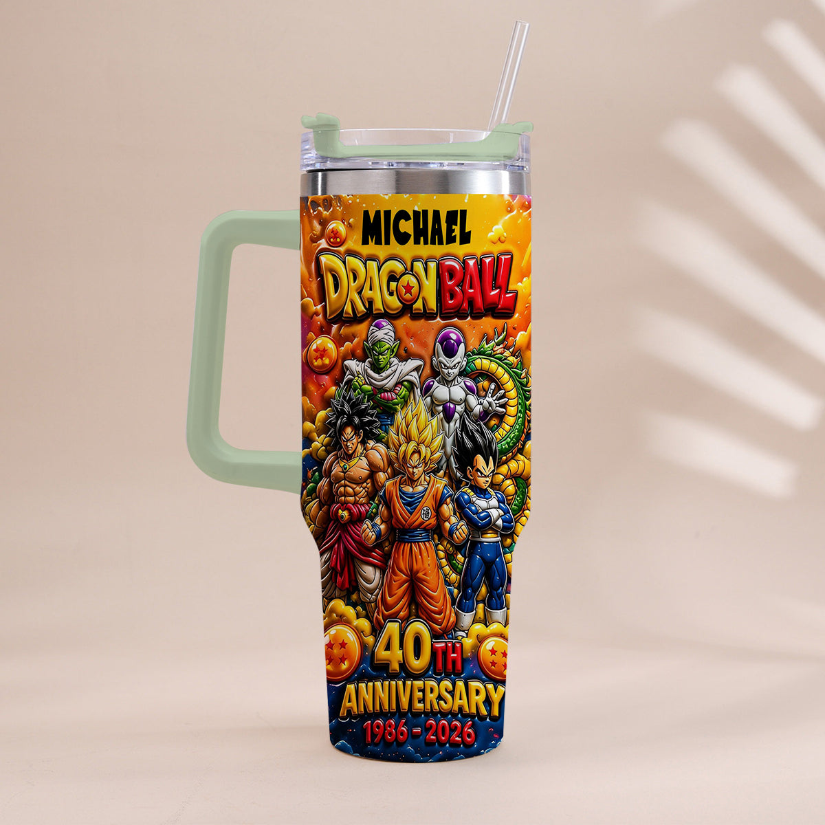 Best Memories - Personalized Seven Balls Tumbler With Handle