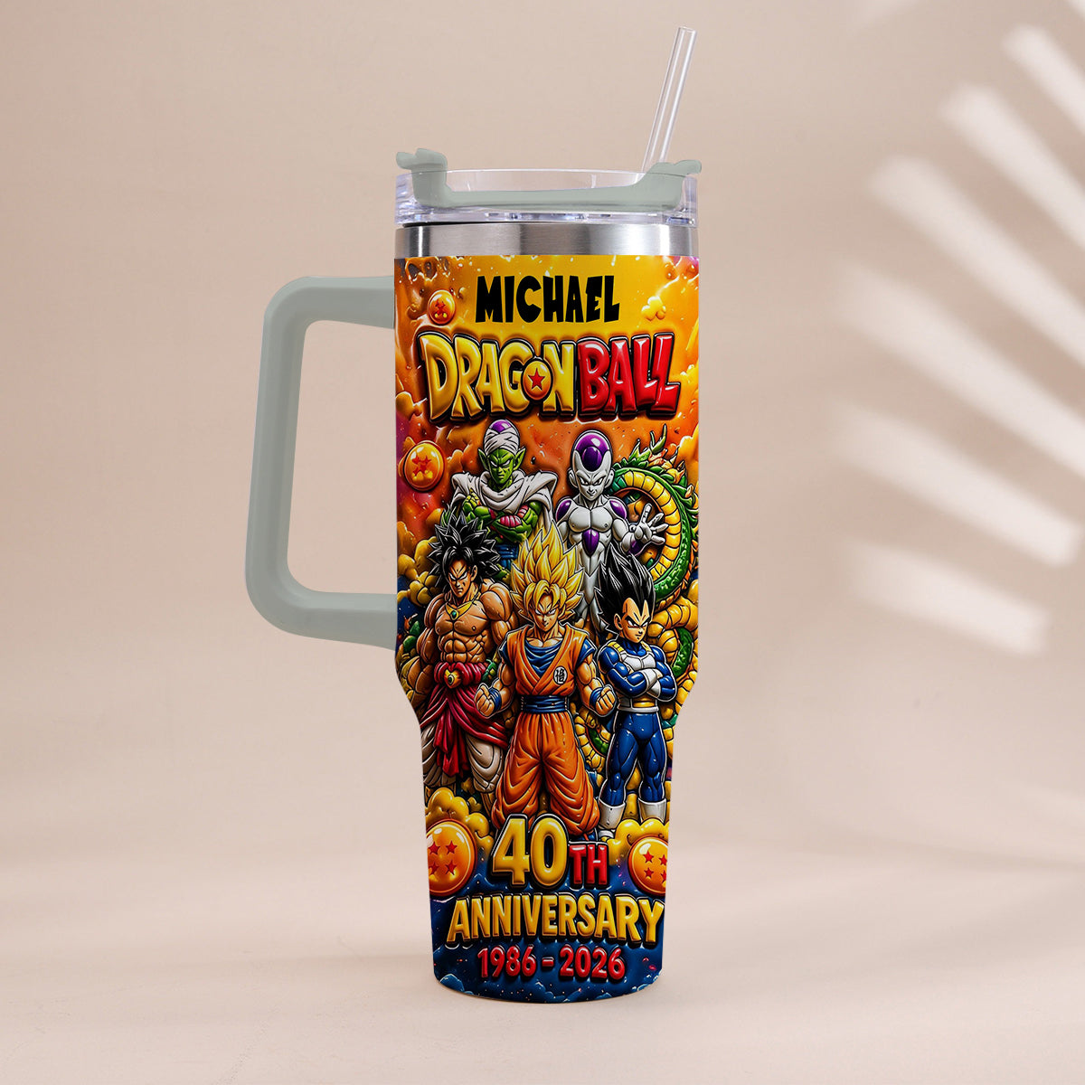 Best Memories - Personalized Seven Balls Tumbler With Handle