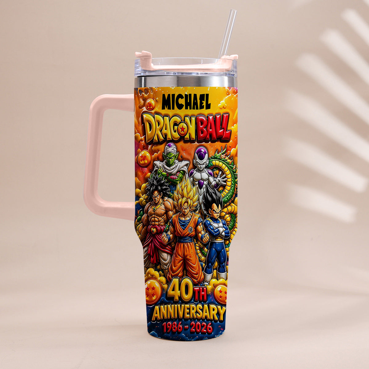 Best Memories - Personalized Seven Balls Tumbler With Handle