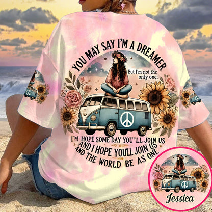 Dreamer - Personalized Hippie All Over Shirt