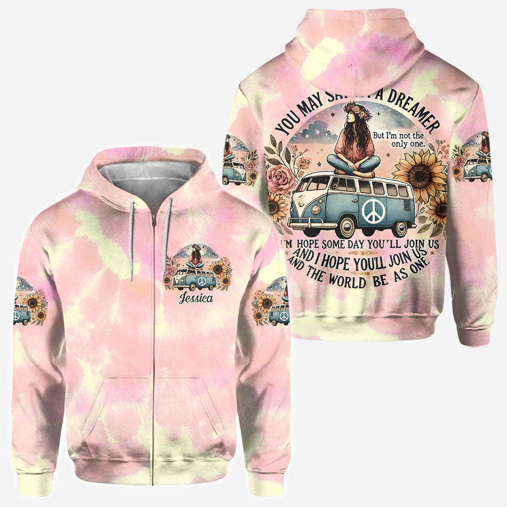 Dreamer - Personalized Hippie All Over Shirt