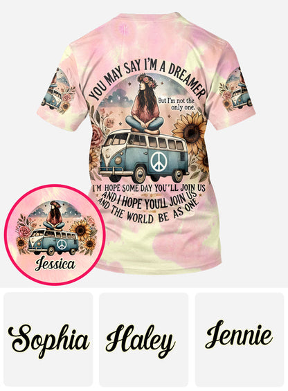 Dreamer - Personalized Hippie All Over Shirt