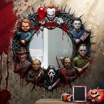 Spooky Halloween - Personalized Horror Character Wall Hanging Mirror