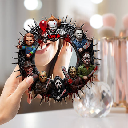Spooky Halloween - Personalized Horror Character Wall Hanging Mirror