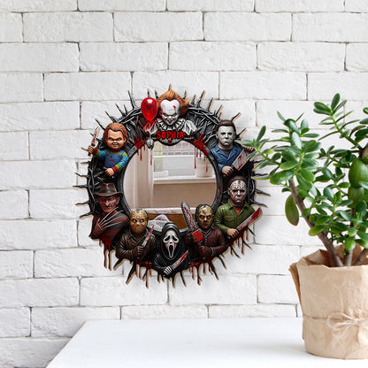 Spooky Halloween - Personalized Horror Character Wall Hanging Mirror