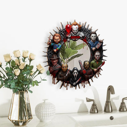 Spooky Halloween - Personalized Horror Character Wall Hanging Mirror