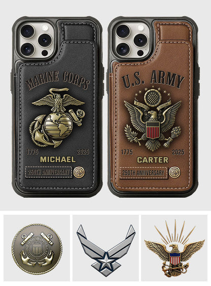 Proud Veteran - Personalized Veteran Wallet Phone Case