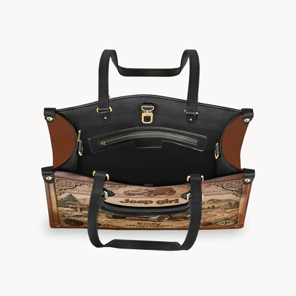 85th Anniversary - Personalized Car Leather Handbag