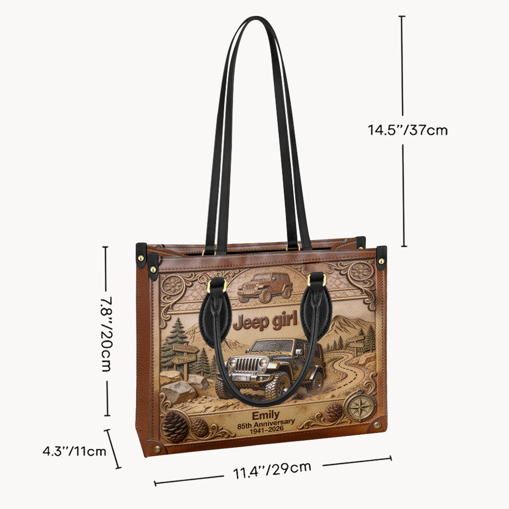 85th Anniversary - Personalized Car Leather Handbag