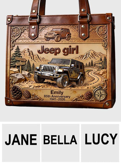 85th Anniversary - Personalized Car Leather Handbag