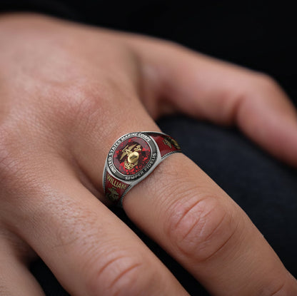 Duty & Honor - Personalized Veteran Signet Ring