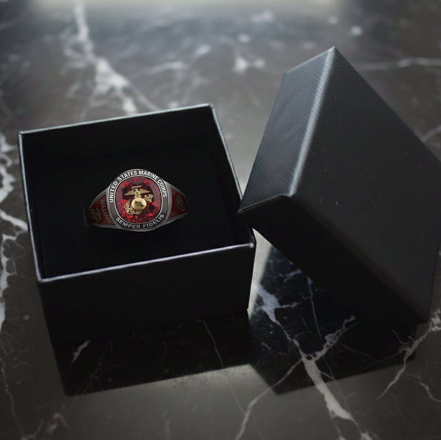 Duty & Honor - Personalized Veteran Signet Ring