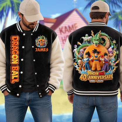 Anniversary - Personalized Seven Balls Varsity Jacket