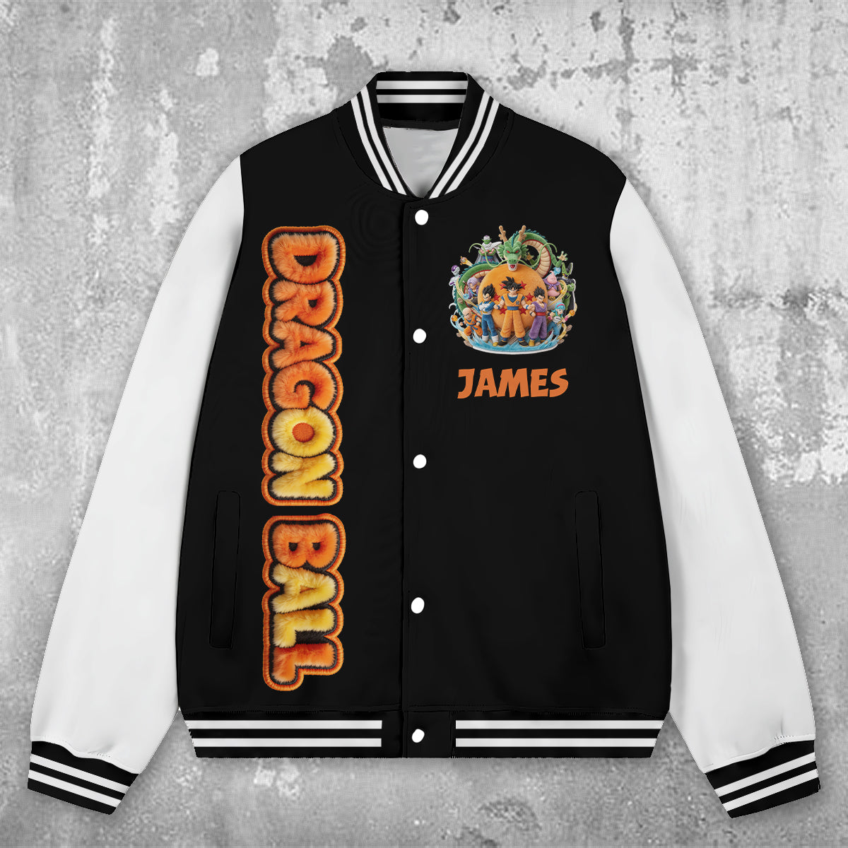 Anniversary - Personalized Seven Balls Varsity Jacket