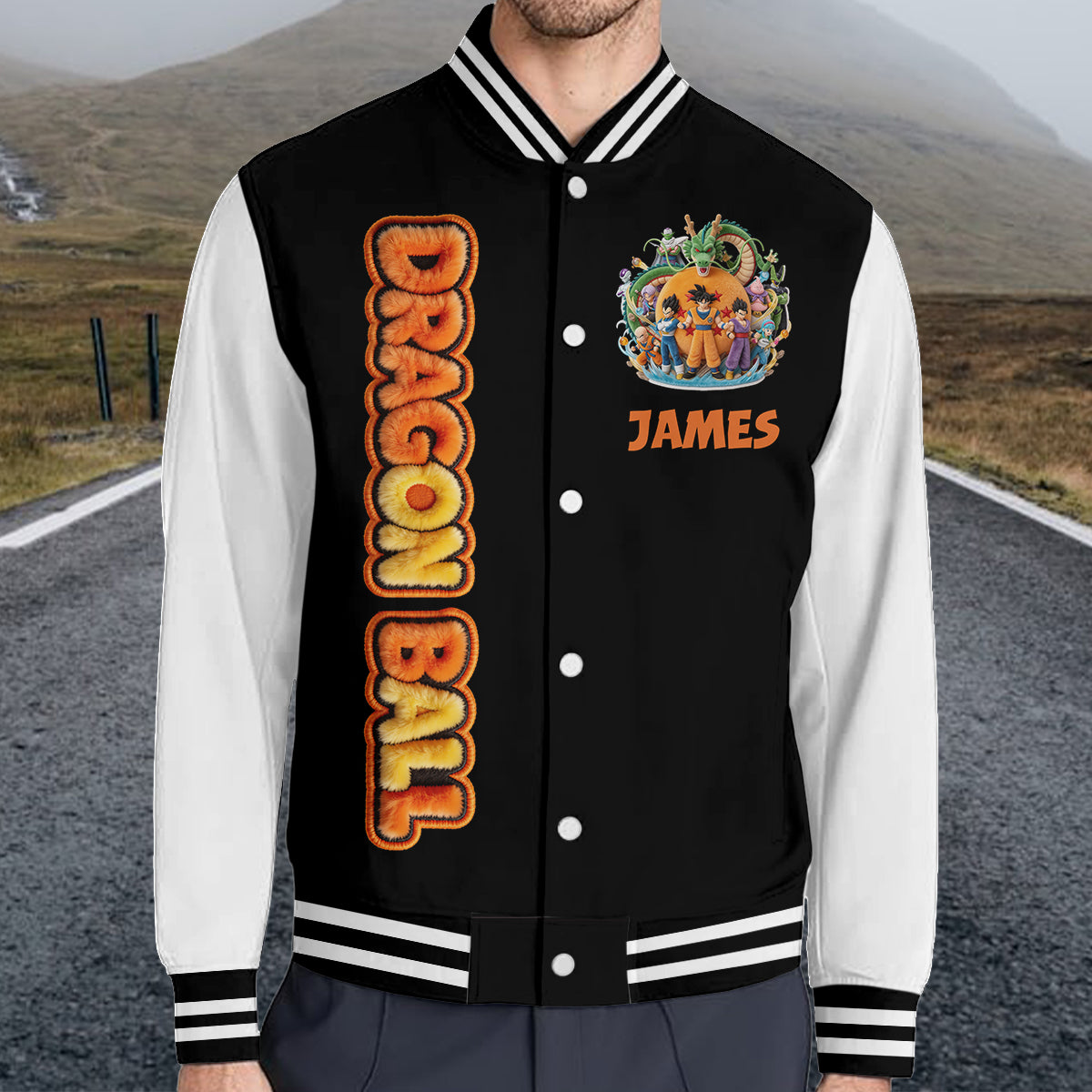 Anniversary - Personalized Seven Balls Varsity Jacket