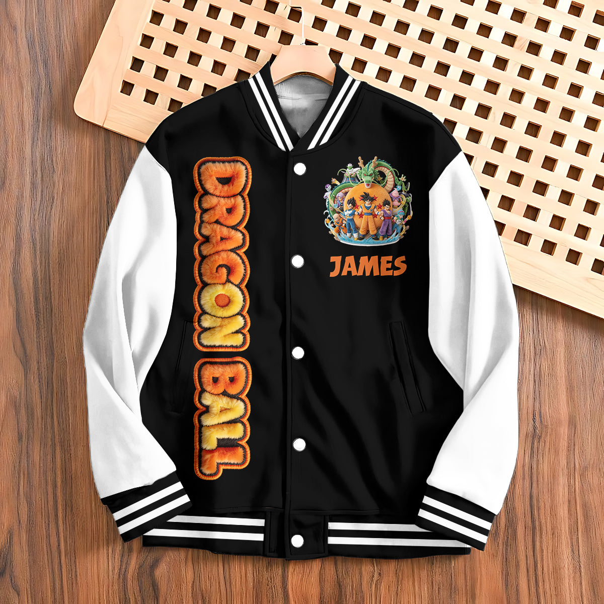 Anniversary - Personalized Seven Balls Varsity Jacket