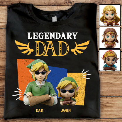 Legendary Dad - Personalized The Hero's Legend T-shirt And Hoodie