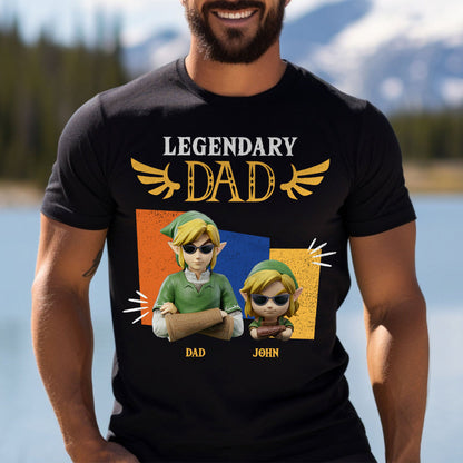 Legendary Dad - Personalized The Hero's Legend T-shirt And Hoodie