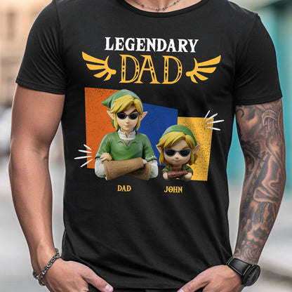 Legendary Dad - Personalized The Hero's Legend T-shirt And Hoodie