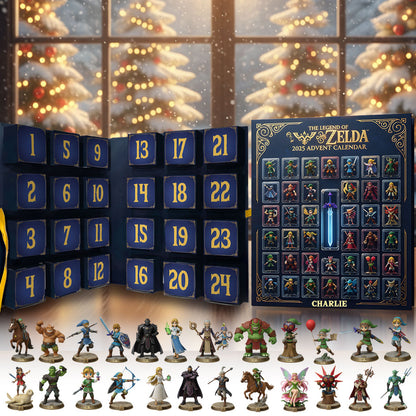 World Of Legends - Personalized The Hero's Legend Folded Advent Calendar With Ornaments