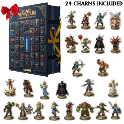 World Of Legends - Personalized The Hero's Legend Folded Advent Calendar With Ornaments